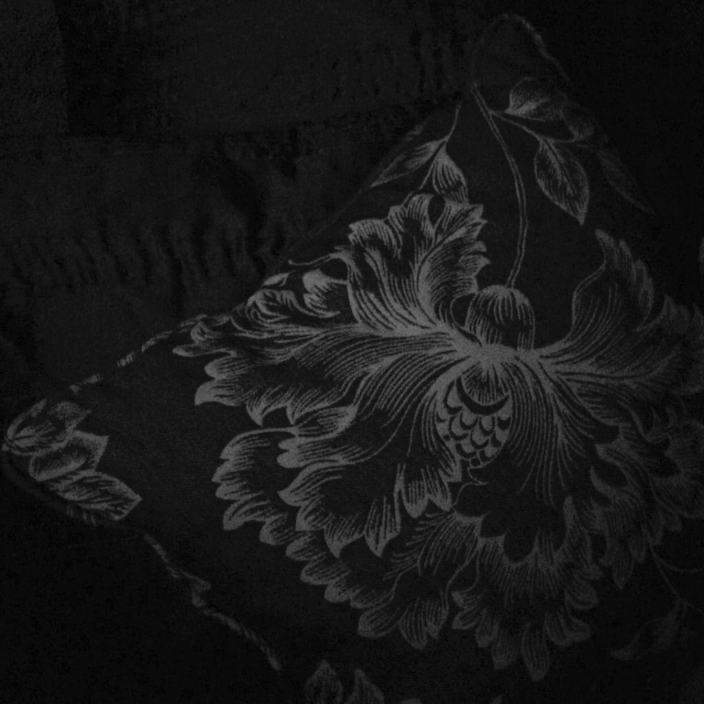 365 monochrome cushion floral