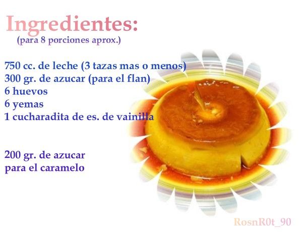 Flan casero (Foto-receta) Flan casero (Foto-receta)