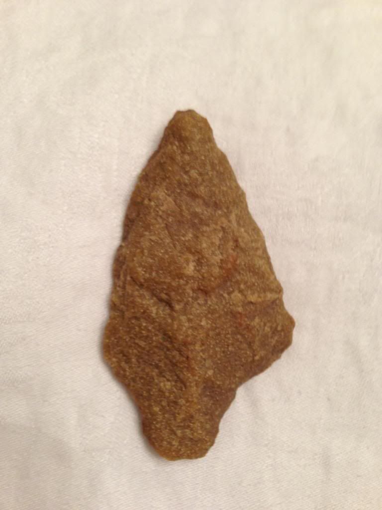 Va Arrowheads Weird Creamy White One