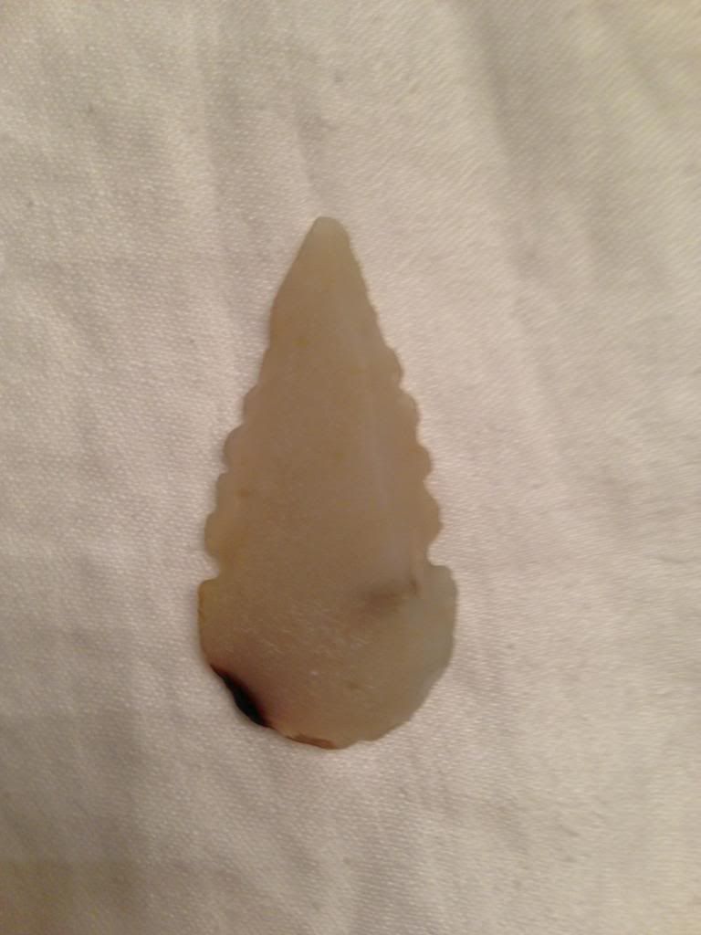 Va Arrowheads Weird Creamy White One